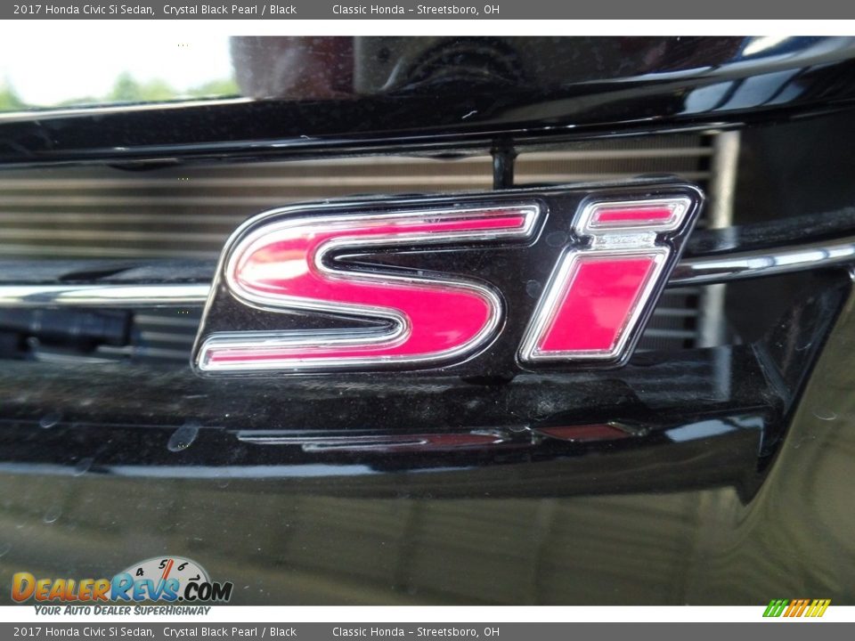 2017 Honda Civic Si Sedan Crystal Black Pearl / Black Photo #30