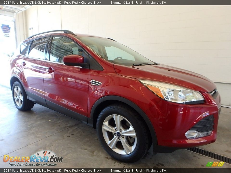 2014 Ford Escape SE 2.0L EcoBoost 4WD Ruby Red / Charcoal Black Photo #1