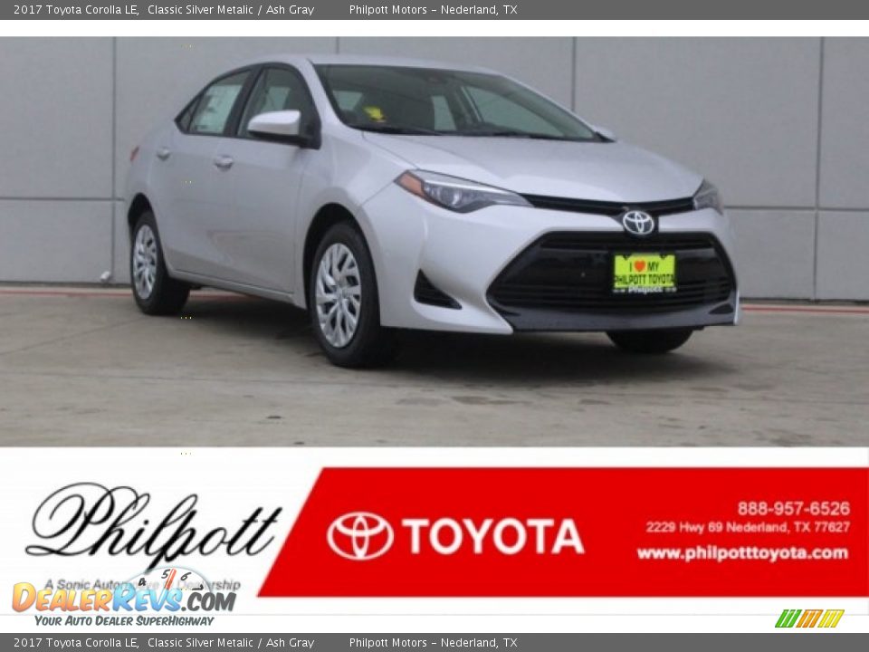 2017 Toyota Corolla LE Classic Silver Metalic / Ash Gray Photo #1