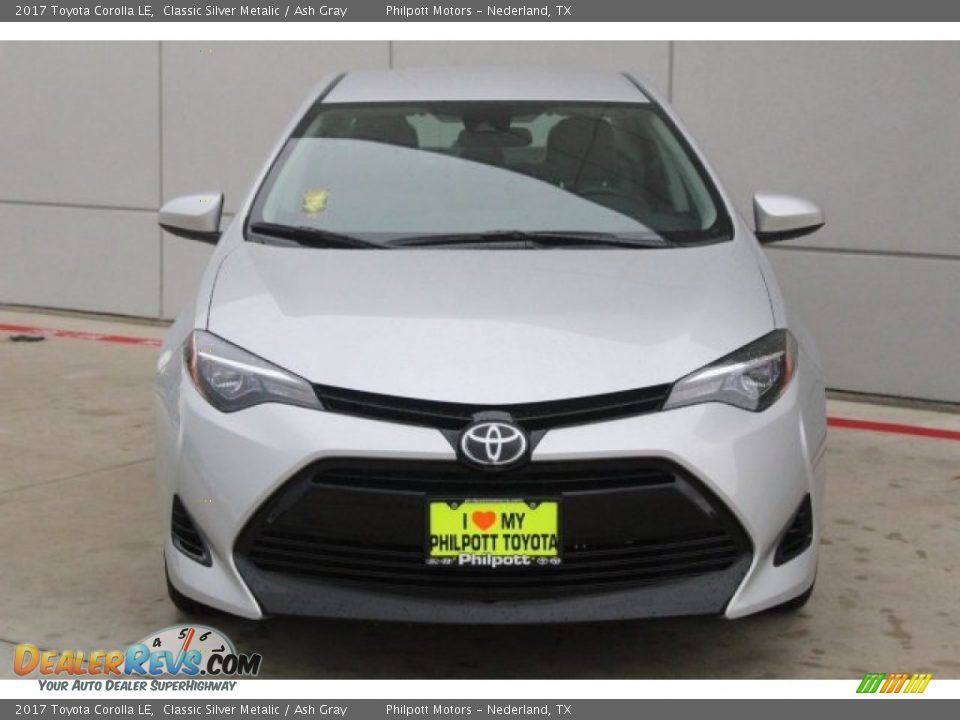 2017 Toyota Corolla LE Classic Silver Metalic / Ash Gray Photo #2