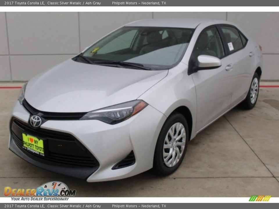 2017 Toyota Corolla LE Classic Silver Metalic / Ash Gray Photo #3