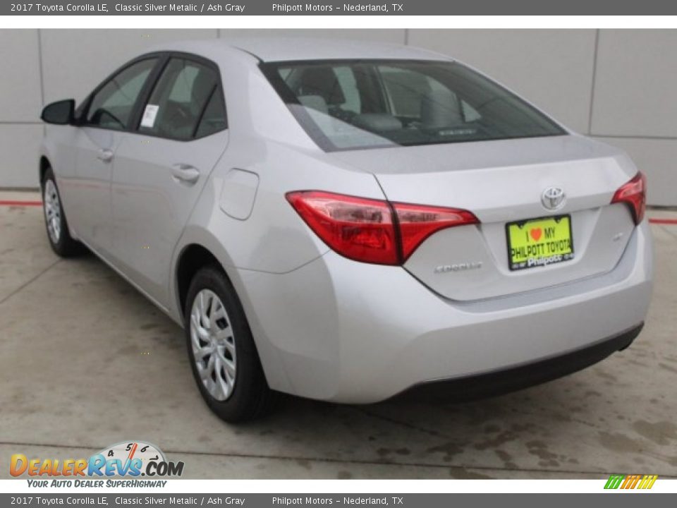 2017 Toyota Corolla LE Classic Silver Metalic / Ash Gray Photo #6