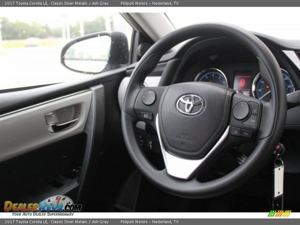 2017 Toyota Corolla LE Classic Silver Metalic / Ash Gray Photo #20