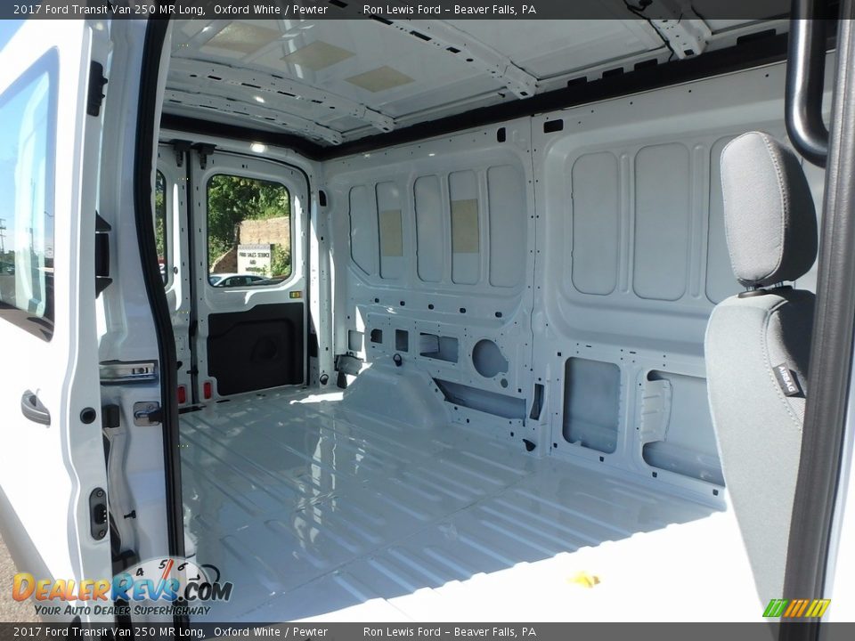 2017 Ford Transit Van 250 MR Long Oxford White / Pewter Photo #3