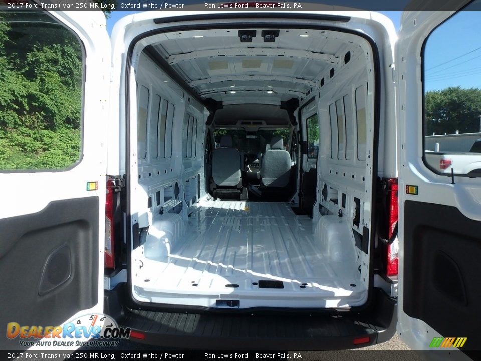 2017 Ford Transit Van 250 MR Long Oxford White / Pewter Photo #6