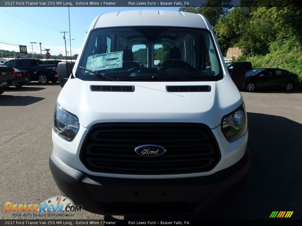 2017 Ford Transit Van 250 MR Long Oxford White / Pewter Photo #10