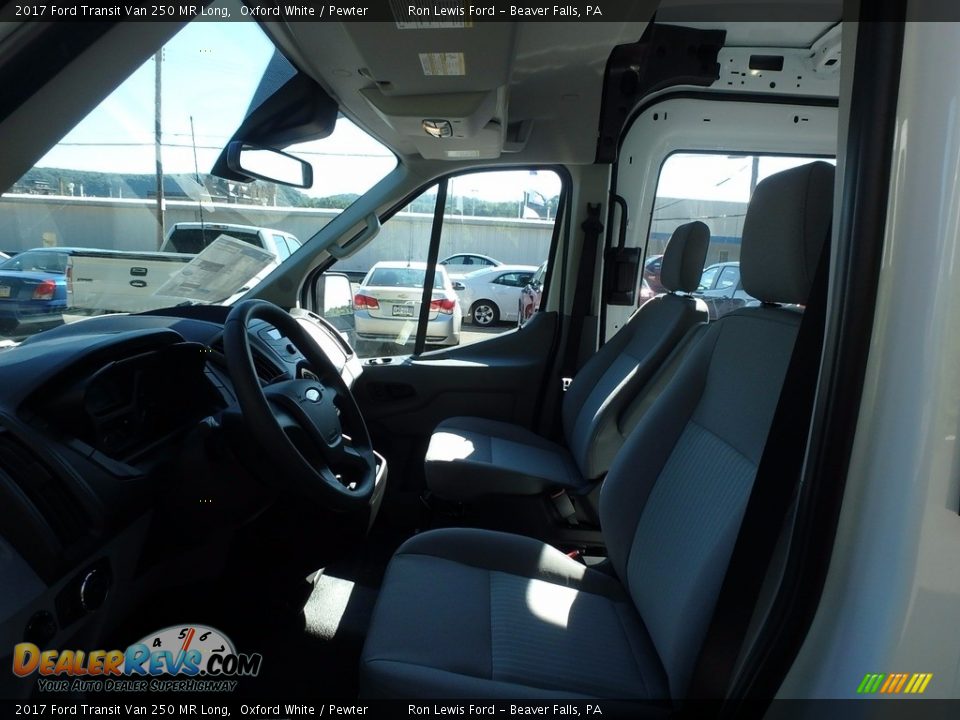 2017 Ford Transit Van 250 MR Long Oxford White / Pewter Photo #13