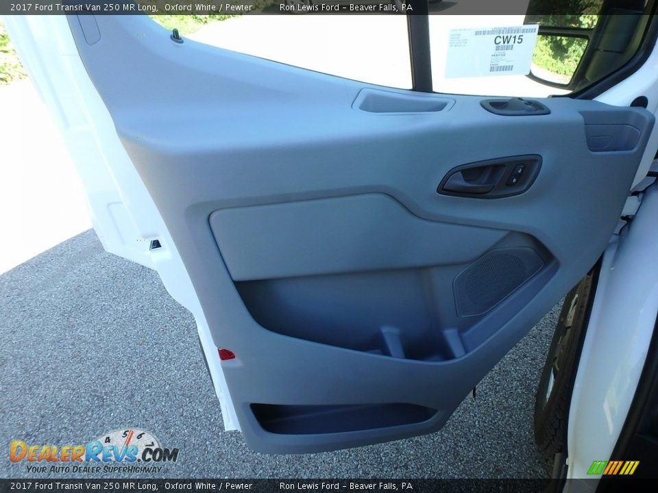 2017 Ford Transit Van 250 MR Long Oxford White / Pewter Photo #15