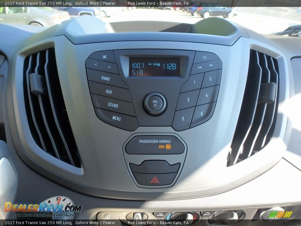 2017 Ford Transit Van 250 MR Long Oxford White / Pewter Photo #18