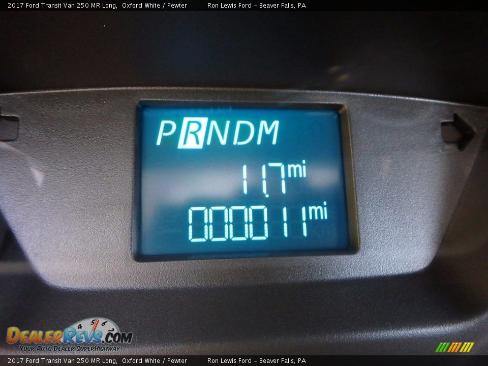 2017 Ford Transit Van 250 MR Long Oxford White / Pewter Photo #20