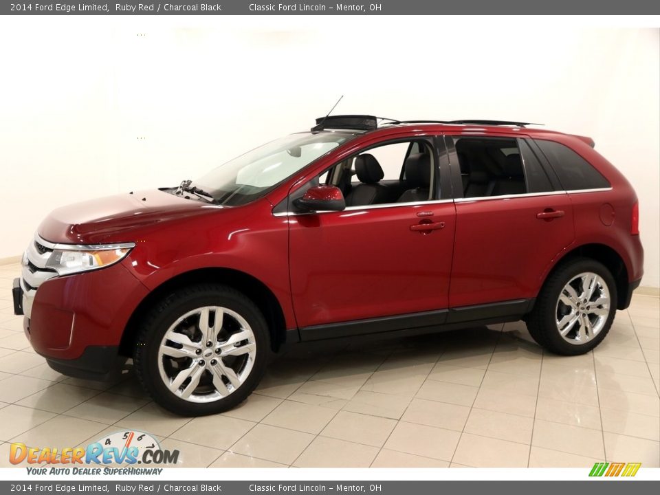 2014 Ford Edge Limited Ruby Red / Charcoal Black Photo #3