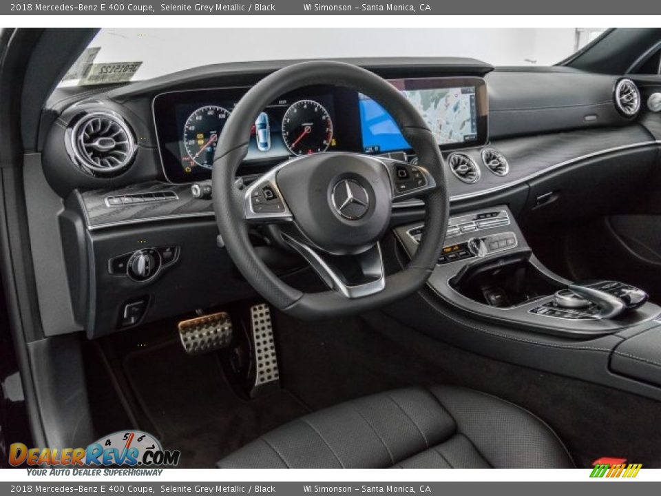 2018 Mercedes-Benz E 400 Coupe Selenite Grey Metallic / Black Photo #6