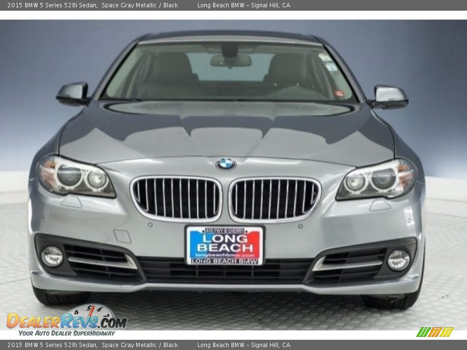 2015 BMW 5 Series 528i Sedan Space Gray Metallic / Black Photo #2