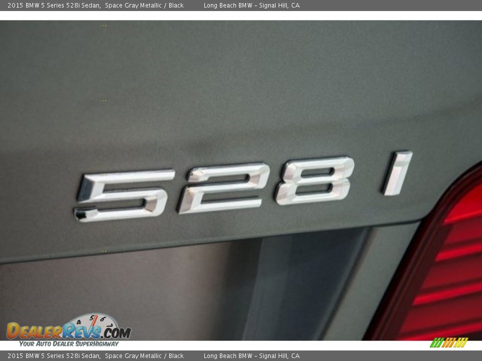 2015 BMW 5 Series 528i Sedan Space Gray Metallic / Black Photo #7