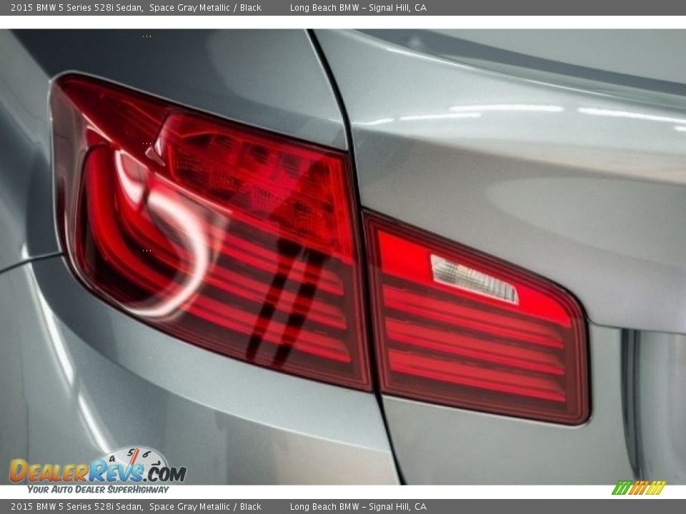 2015 BMW 5 Series 528i Sedan Space Gray Metallic / Black Photo #18
