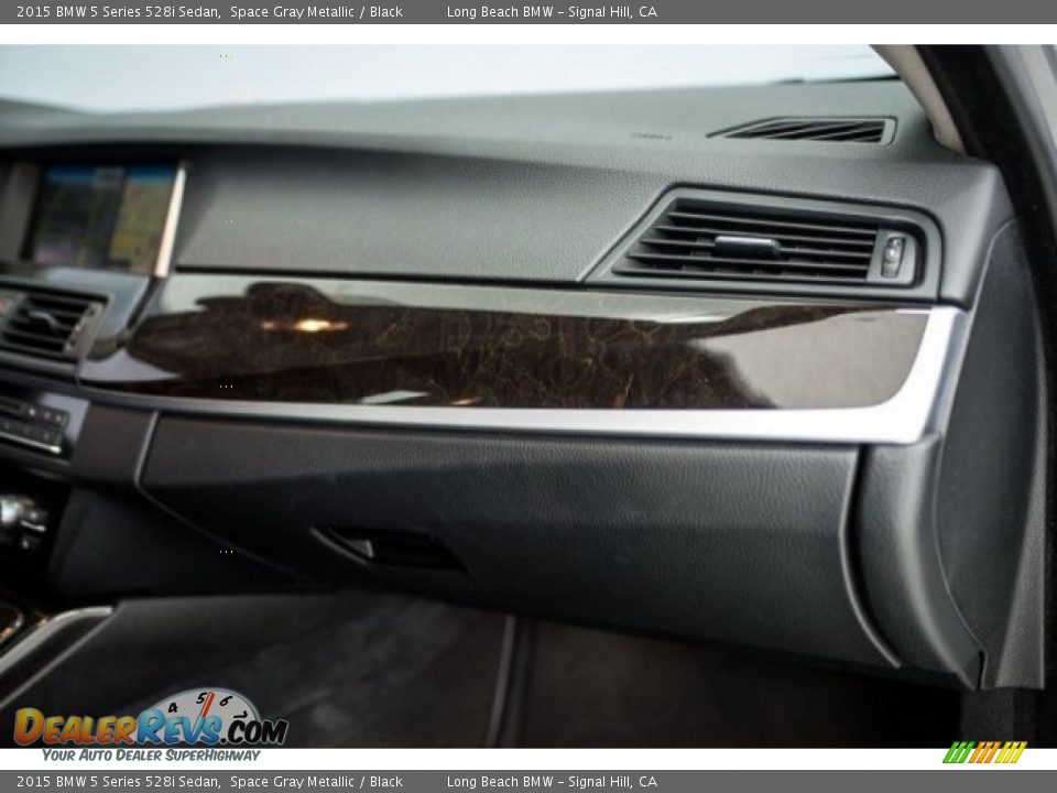 2015 BMW 5 Series 528i Sedan Space Gray Metallic / Black Photo #20