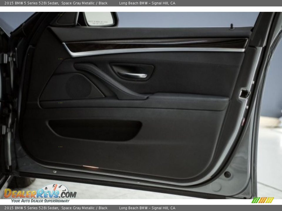 2015 BMW 5 Series 528i Sedan Space Gray Metallic / Black Photo #21