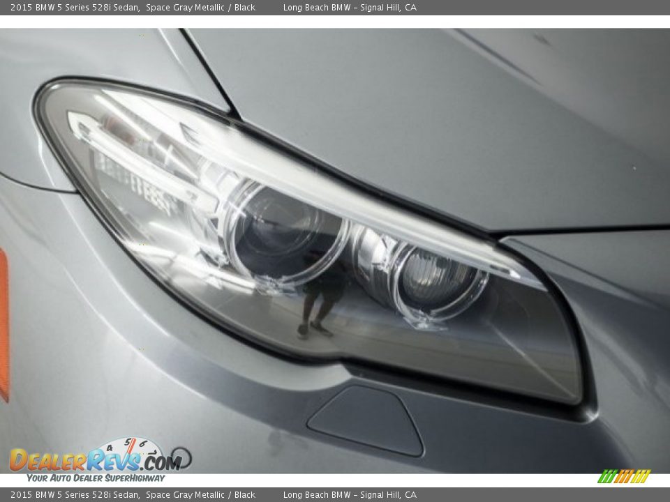 2015 BMW 5 Series 528i Sedan Space Gray Metallic / Black Photo #22