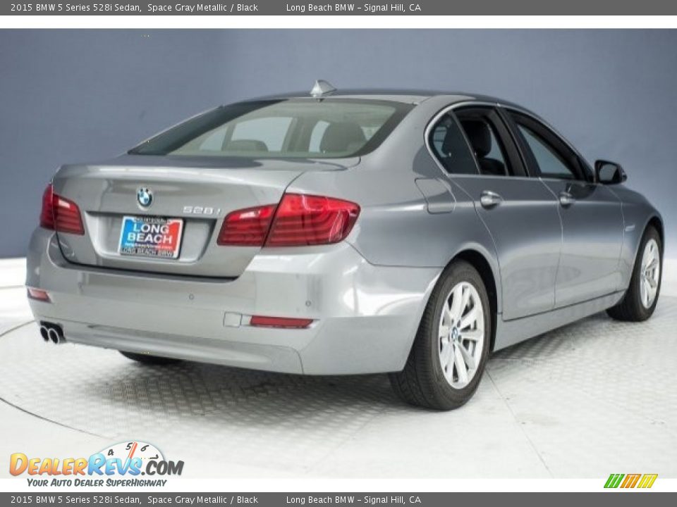 2015 BMW 5 Series 528i Sedan Space Gray Metallic / Black Photo #27