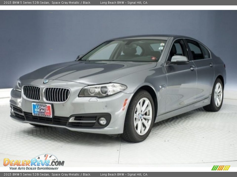 2015 BMW 5 Series 528i Sedan Space Gray Metallic / Black Photo #28