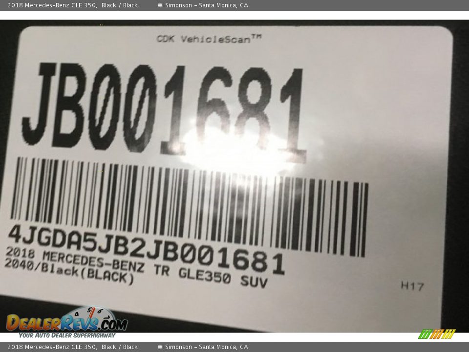 2018 Mercedes-Benz GLE 350 Black / Black Photo #10