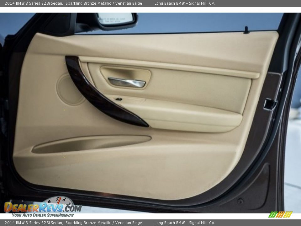 2014 BMW 3 Series 328i Sedan Sparkling Bronze Metallic / Venetian Beige Photo #21
