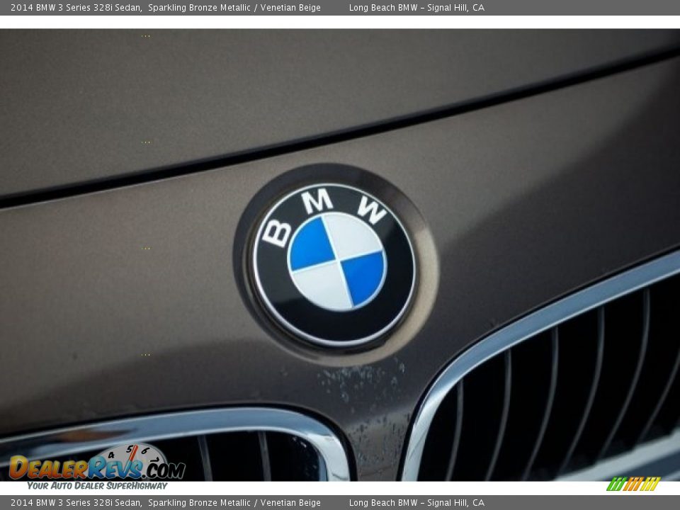 2014 BMW 3 Series 328i Sedan Sparkling Bronze Metallic / Venetian Beige Photo #23