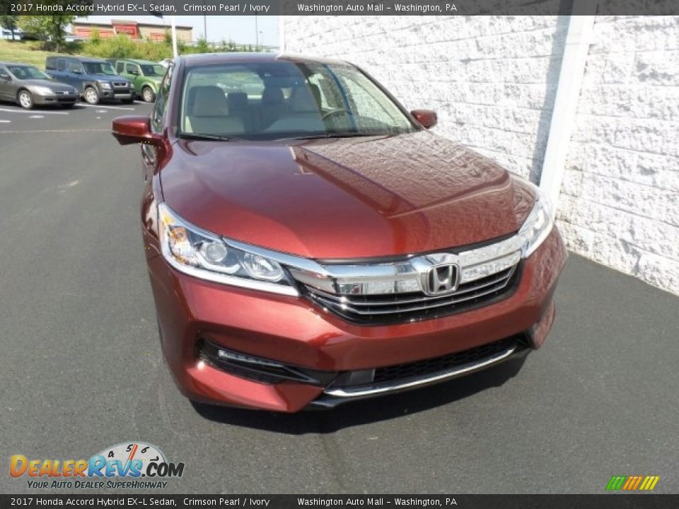 2017 Honda Accord Hybrid EX-L Sedan Crimson Pearl / Ivory Photo #4