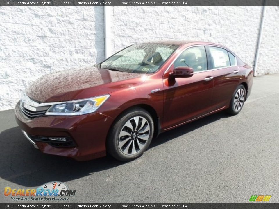 2017 Honda Accord Hybrid EX-L Sedan Crimson Pearl / Ivory Photo #5