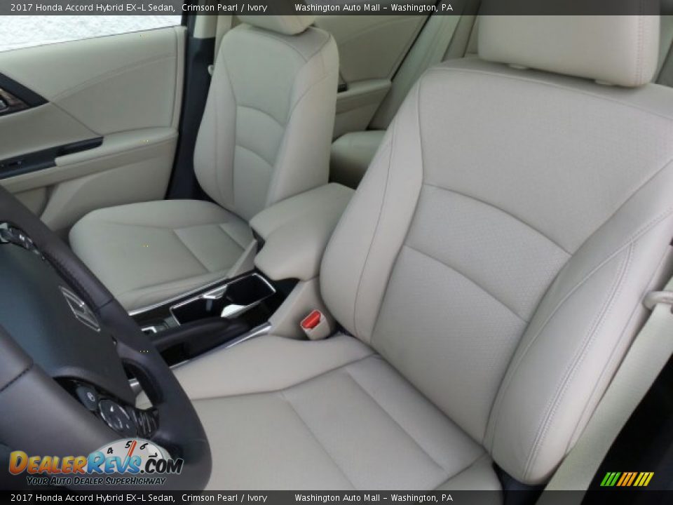 2017 Honda Accord Hybrid EX-L Sedan Crimson Pearl / Ivory Photo #10