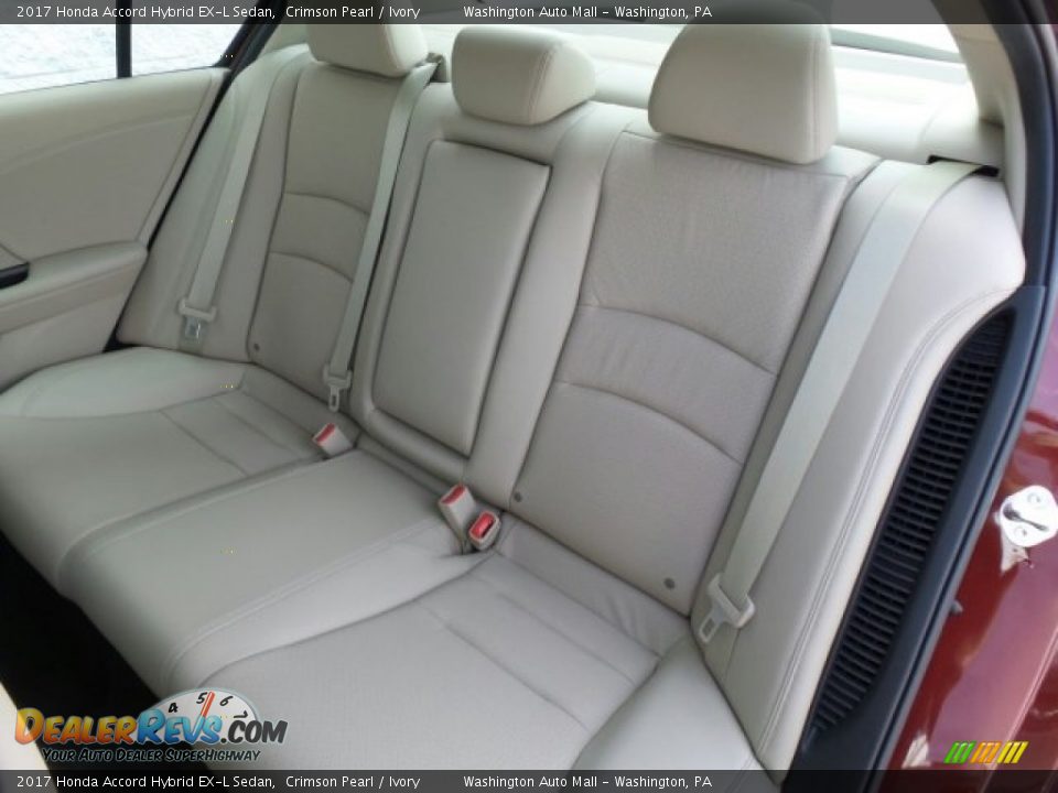 2017 Honda Accord Hybrid EX-L Sedan Crimson Pearl / Ivory Photo #11