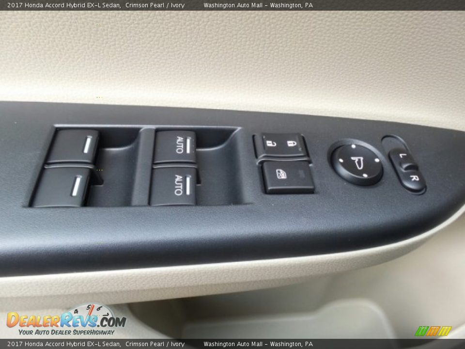 2017 Honda Accord Hybrid EX-L Sedan Crimson Pearl / Ivory Photo #14