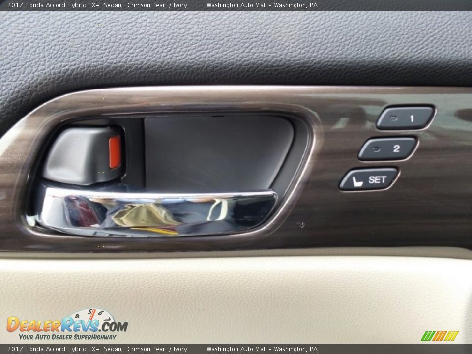 2017 Honda Accord Hybrid EX-L Sedan Crimson Pearl / Ivory Photo #15