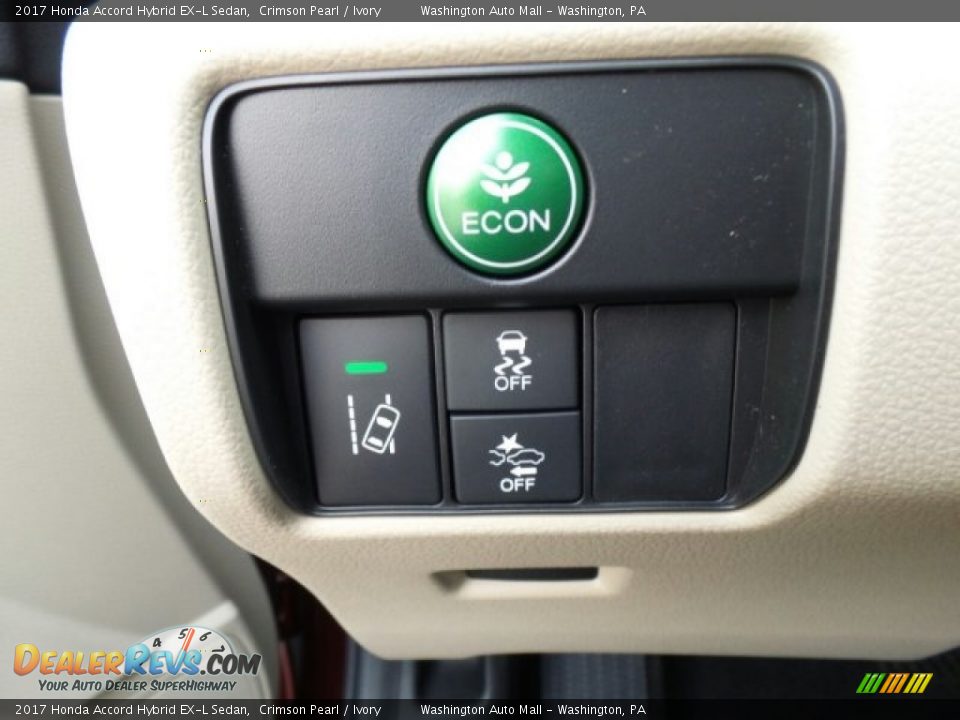 2017 Honda Accord Hybrid EX-L Sedan Crimson Pearl / Ivory Photo #16