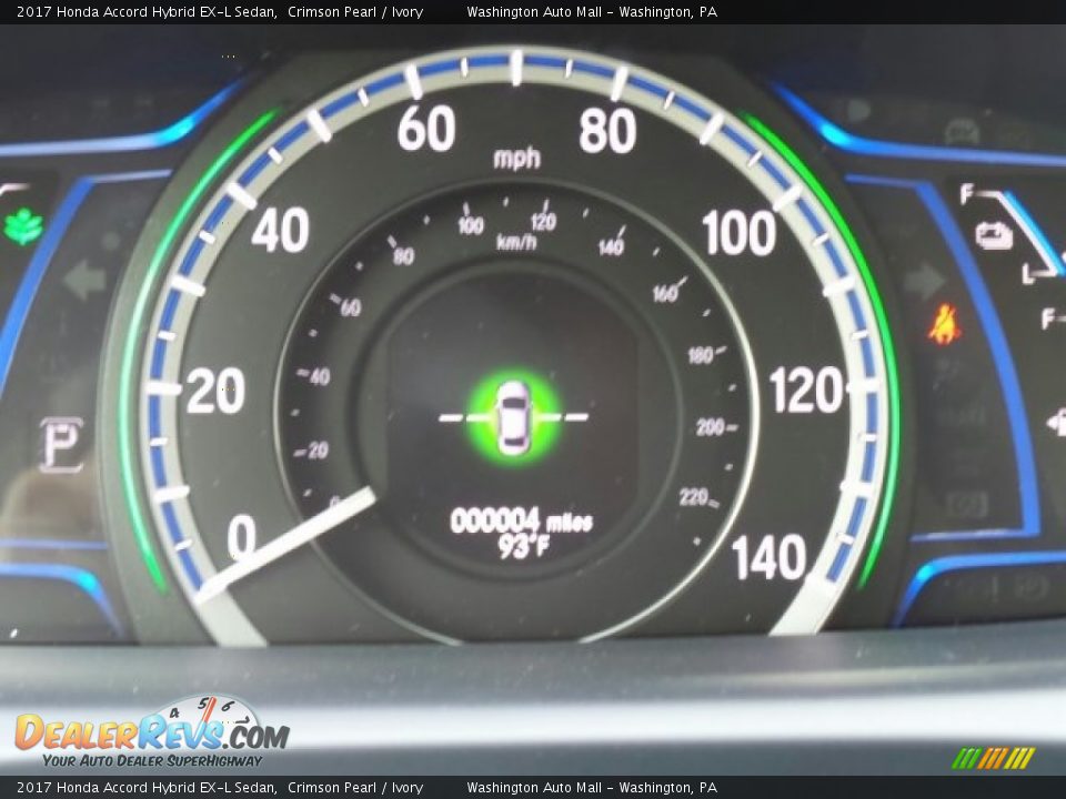 2017 Honda Accord Hybrid EX-L Sedan Crimson Pearl / Ivory Photo #17