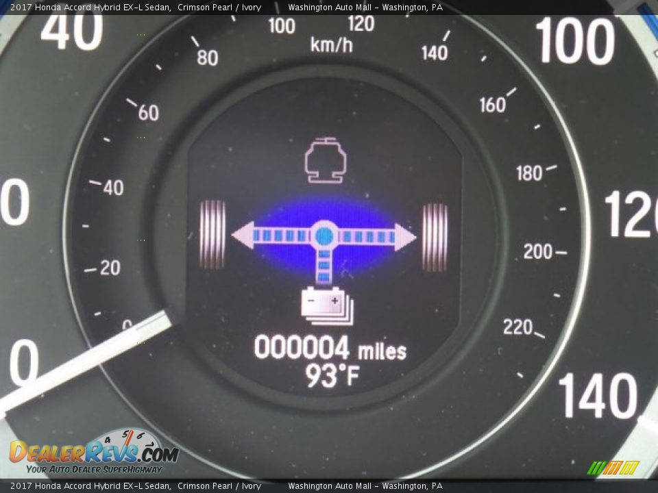 2017 Honda Accord Hybrid EX-L Sedan Crimson Pearl / Ivory Photo #18