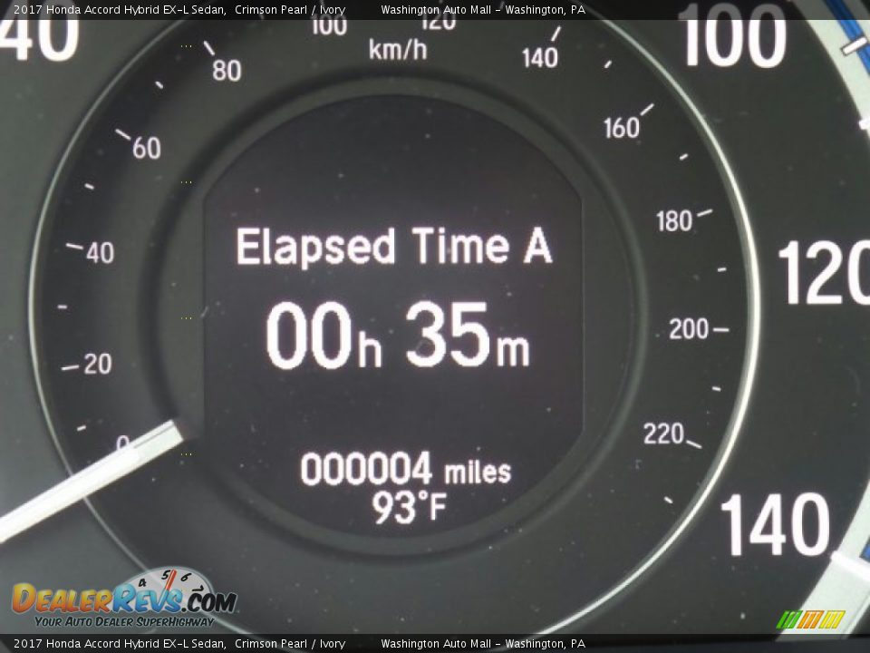 2017 Honda Accord Hybrid EX-L Sedan Crimson Pearl / Ivory Photo #20