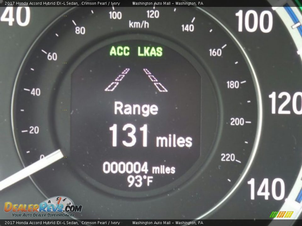 2017 Honda Accord Hybrid EX-L Sedan Crimson Pearl / Ivory Photo #21