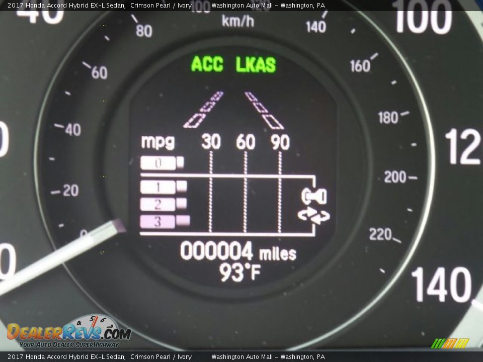 2017 Honda Accord Hybrid EX-L Sedan Crimson Pearl / Ivory Photo #23