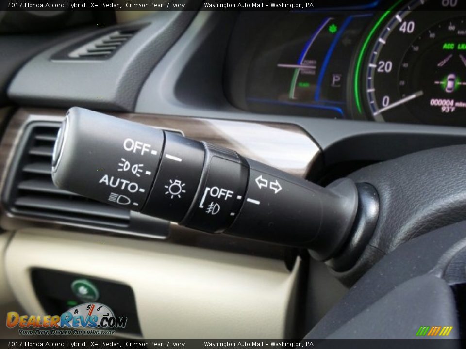 2017 Honda Accord Hybrid EX-L Sedan Crimson Pearl / Ivory Photo #25