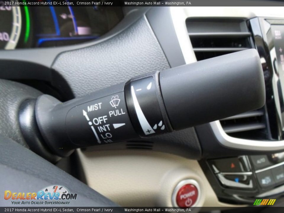 2017 Honda Accord Hybrid EX-L Sedan Crimson Pearl / Ivory Photo #27
