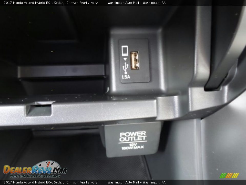 2017 Honda Accord Hybrid EX-L Sedan Crimson Pearl / Ivory Photo #32