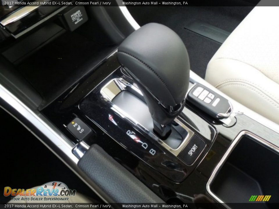 2017 Honda Accord Hybrid EX-L Sedan Crimson Pearl / Ivory Photo #33