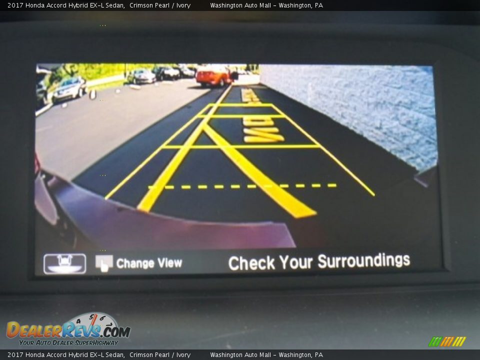 2017 Honda Accord Hybrid EX-L Sedan Crimson Pearl / Ivory Photo #34