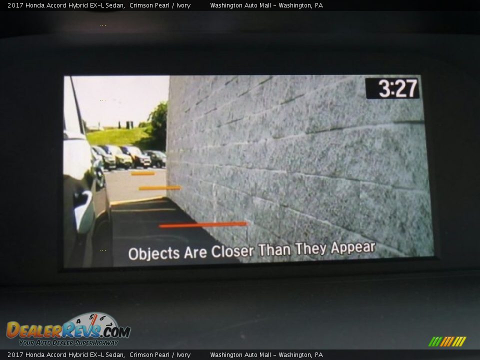 2017 Honda Accord Hybrid EX-L Sedan Crimson Pearl / Ivory Photo #35