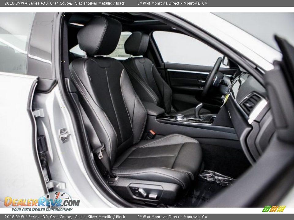2018 BMW 4 Series 430i Gran Coupe Glacier Silver Metallic / Black Photo #2