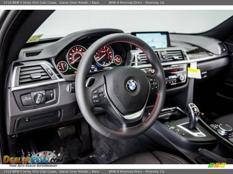 2018 BMW 4 Series 430i Gran Coupe Glacier Silver Metallic / Black Photo #5