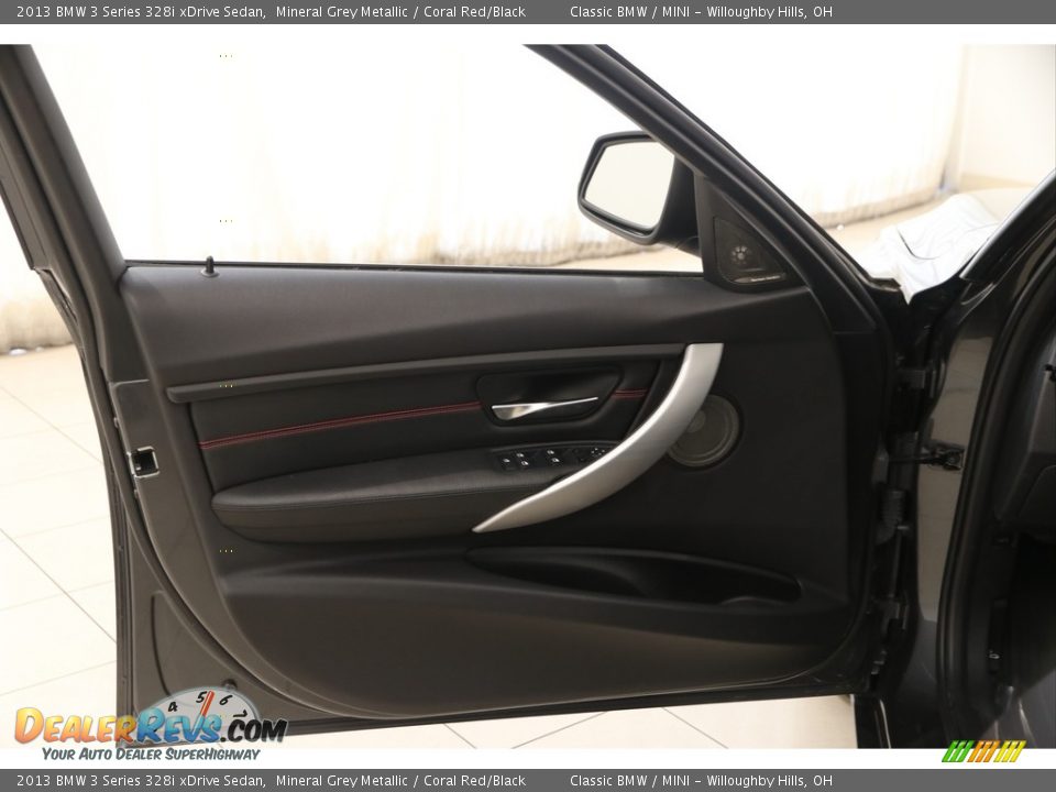 2013 BMW 3 Series 328i xDrive Sedan Mineral Grey Metallic / Coral Red/Black Photo #4