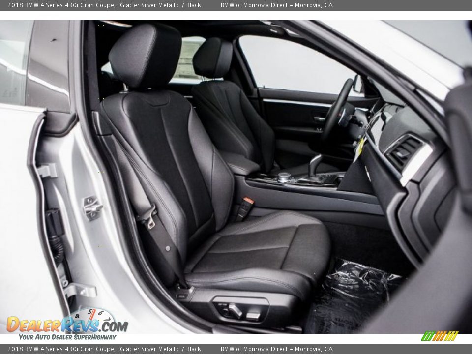 2018 BMW 4 Series 430i Gran Coupe Glacier Silver Metallic / Black Photo #2