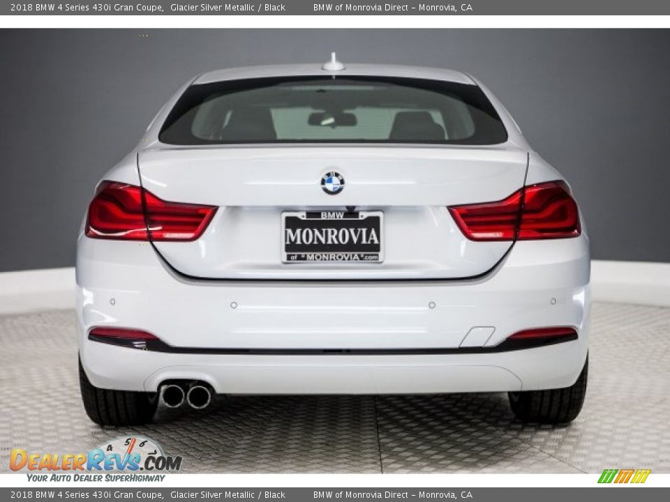 2018 BMW 4 Series 430i Gran Coupe Glacier Silver Metallic / Black Photo #4